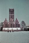 115639 Gezicht op de Jacobikerk (Jacobskerkhof) te Utrecht, uit het westen.